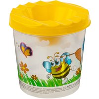 Стакан-непроливайка Юнландия Веселый шмель 191732 (желтый)