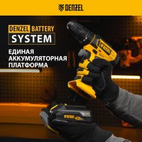 Ударная дрель-шуруповерт Denzel CID-18-02BM 26135 (с 2-мя АКБ, кейс)