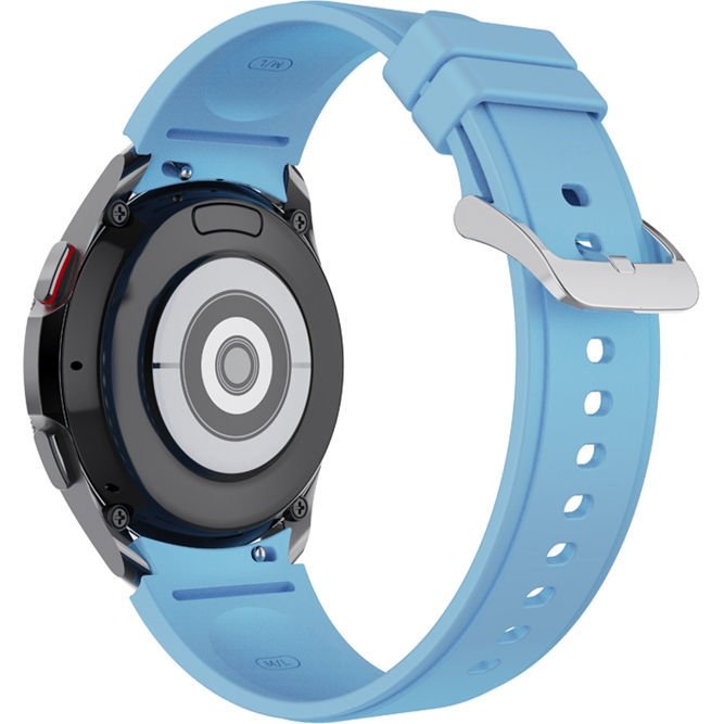 

Ремешок Rumi Classic силиконовый для Samsung Galaxy Watch4/5/6 (20 мм, голубой)