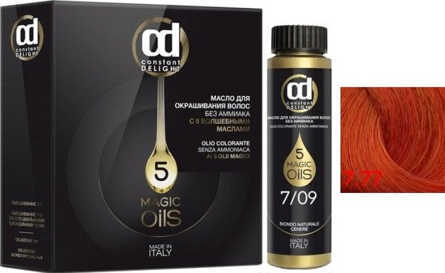

Масло для окрашивания Constant Delight Olio-Colorante без аммиака 7.77 русый медный интенсивный