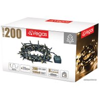 Светодиодная гирлянда Vegas Нить 55068 200 LED (белый теплый)