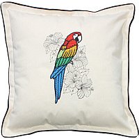 Декоративная подушка Matex Попугай ара 01-508 (белый)