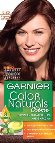 Крем-краска для волос Garnier Color Naturals 5.25 гopячий шоколад