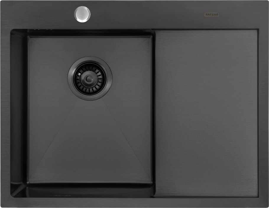 

Кухонная мойка ARFEKA AF 650*505 L Black PVD Nano