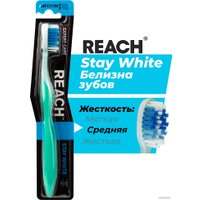 Зубная щетка Reach Stay White средняя