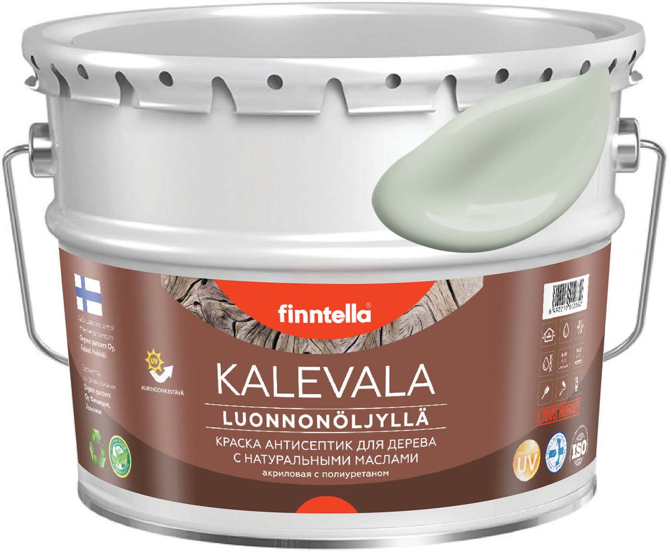 

Краска Finntella Kalevala Akaatti F-13-1-9-FL057 9 л (зеленый/серый)