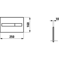 Панель смыва Laufen Installation System 8956610040001