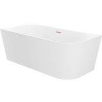 Ванна Wellsee Excellence Pro 180x80 28760804R (пристенная ванна (левая) белый глянец, экран, ножки, сифон-автомат золото)