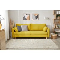 Диван Mio Tesoro Дублин 497 3-х местный (желтый 1103)