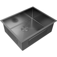 Кухонная мойка Paulmark NEXT 74 UNI PM215444-GM (черный/вороненая сталь)