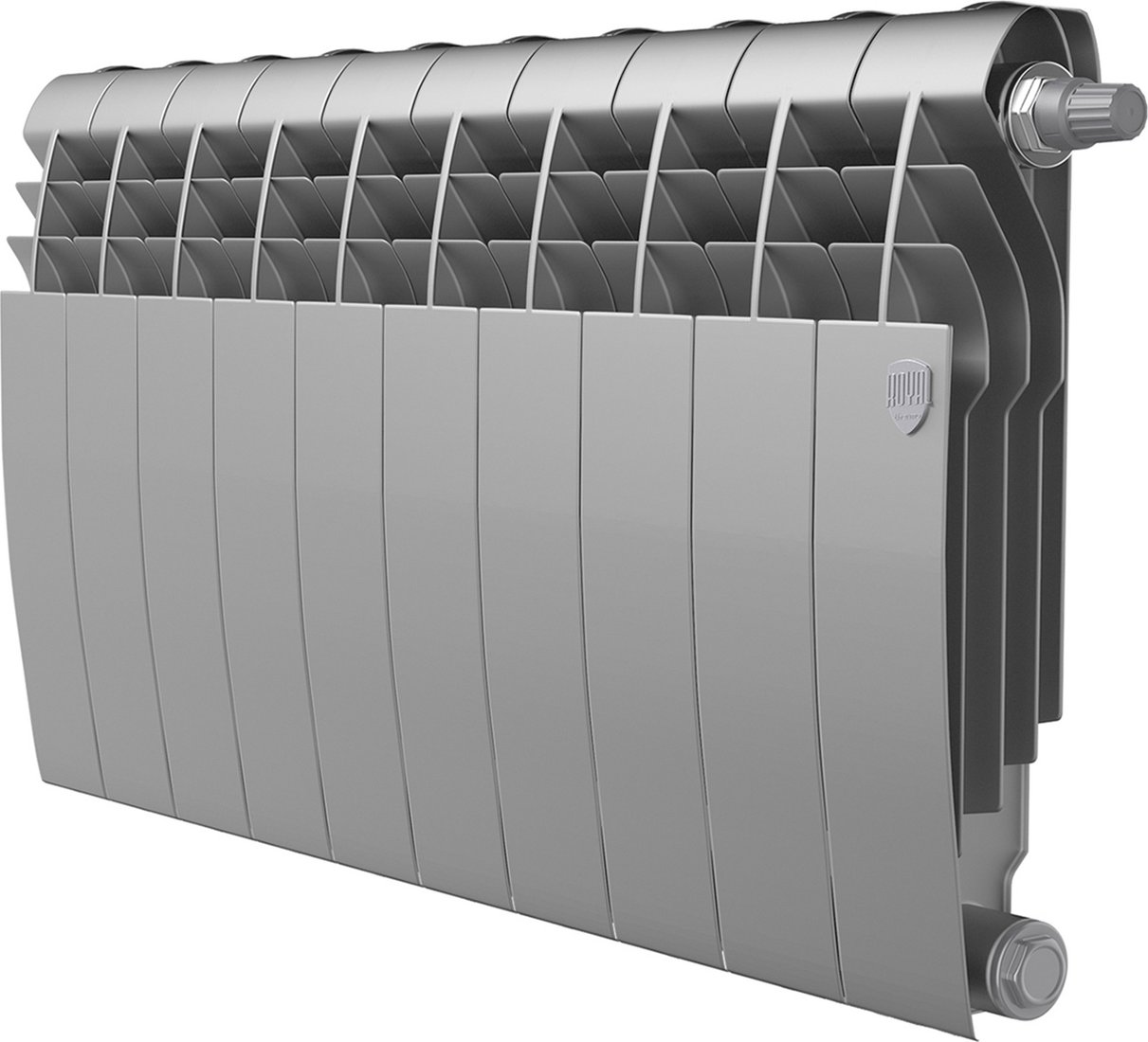 

Дизайн-радиатор Royal Thermo Biliner 350 Silver Satin VR80 - 10 секций