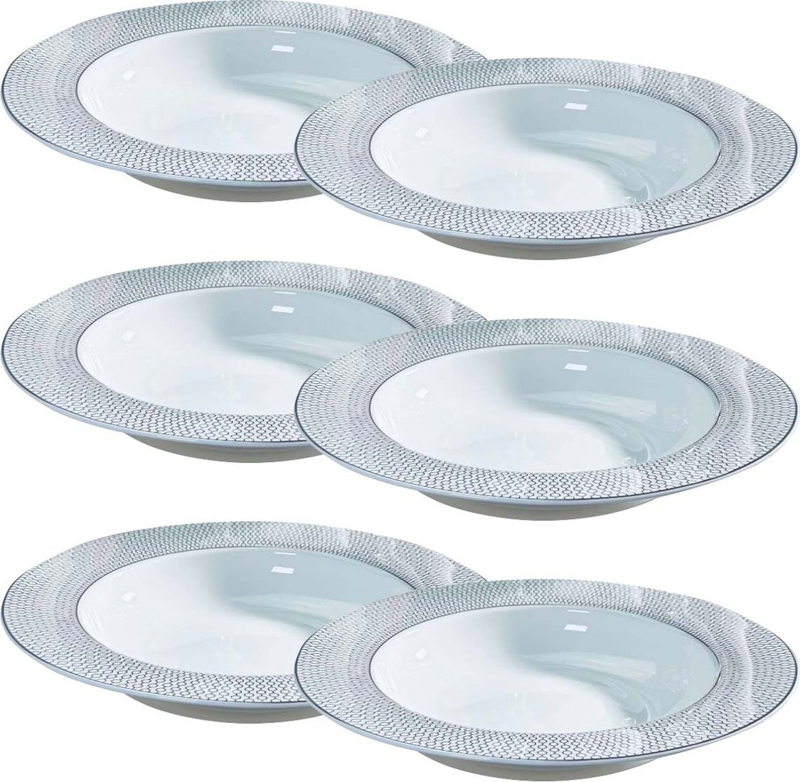 

Набор тарелок Lenardi Севилья серебро 145-559