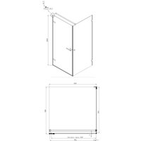 Душевой уголок Ambassador Set 10011102L-ST4