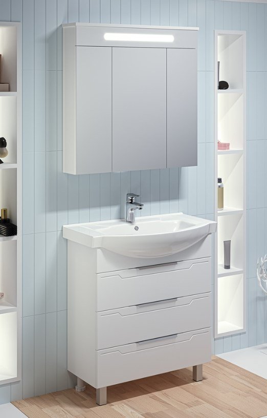 

Runo Тумба с умывальником Верона 75 + Элеганс 75 (напольная)