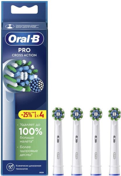 

Сменная насадка Oral-B Pro CrossAction (4 шт)