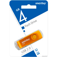 USB Flash SmartBuy Twist 4GB (желтый)