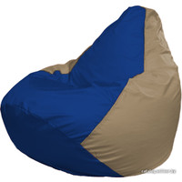 Кресло-мешок Flagman Груша Г2.1-114 (синий/тёмно-бежевый)