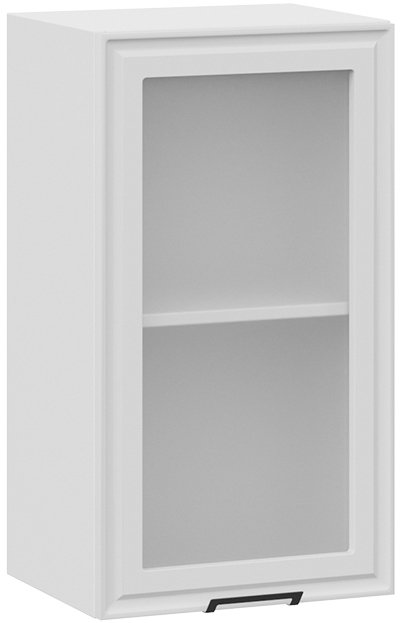 

Шкаф навесной Трия Белладжио 1В4С (белый/фон белый)
