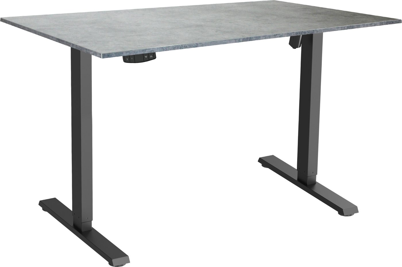 Стол с регулировкой высоты ErgoSmart Electric Desk Slim 1200х650х18 мм (бетон чикаго/черный)