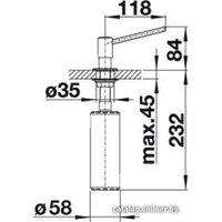 Дозатор для моющего средства Blanco Torre (хром)