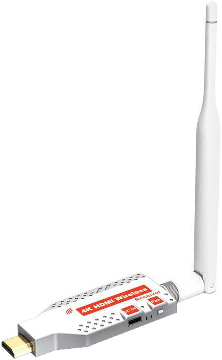 

Удлинитель USBTOP Приемник HDMI по Wi-Fi до 100 метров, активный, UltraHD 4K (белый)