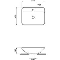 Умывальник Wellsee Cute Twin S 318302000
