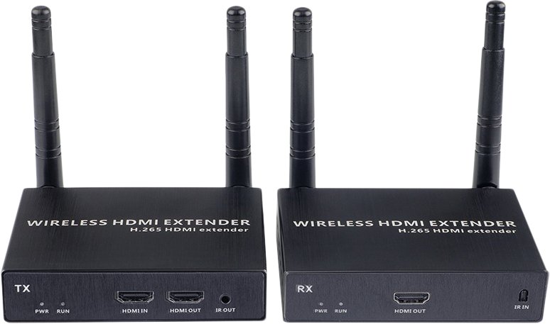 

Усилитель сигнала USBTOP HDMI по Wi-Fi до 100м, активный, FullHD 1080p (1 приемник, 1 передатчик)