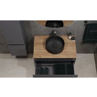  Jorno Тумба под умывальник Cossety 80 Coss.01.80/P/A-DZ/JR (антрацит/дуб крафт золотой)