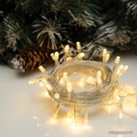 Светодиодная гирлянда Luazon Нить 50 LED 5м (теплый белый) 3556757