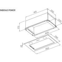 Кухонная вытяжка Meferi INBOX45WH Power