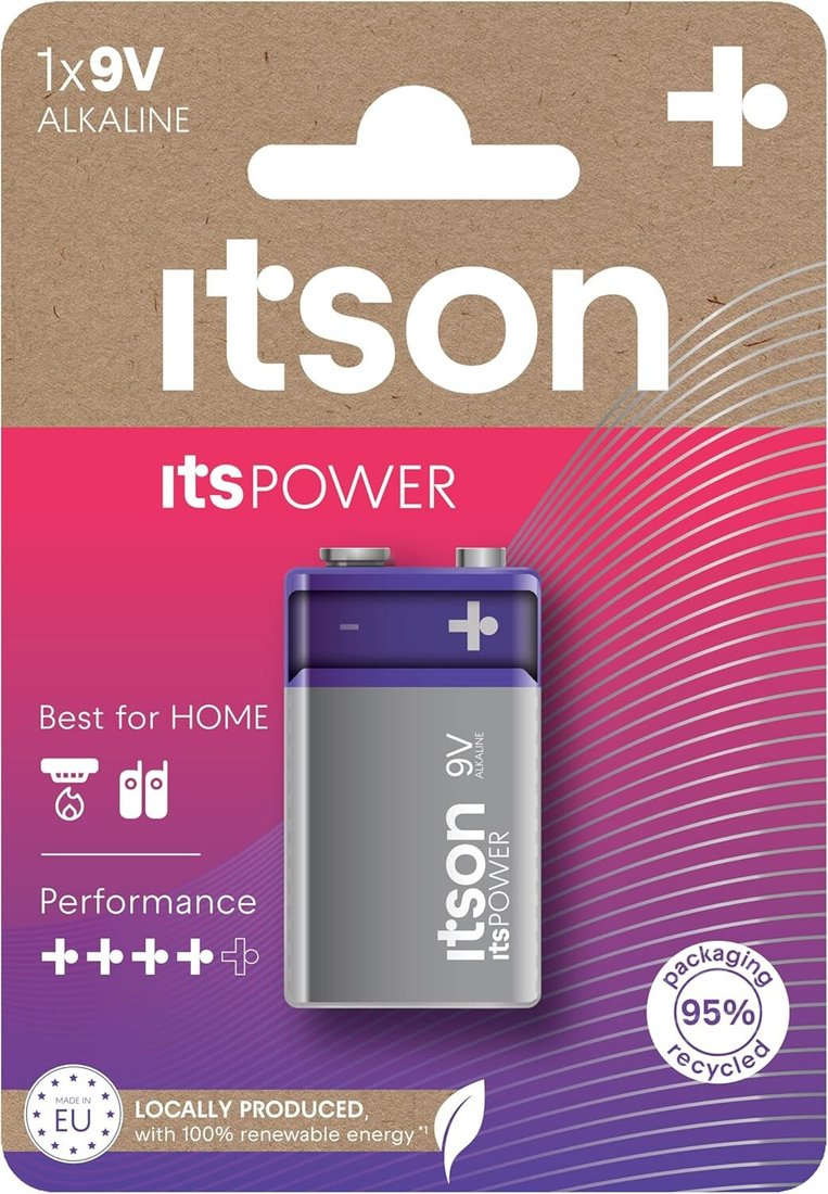 Батарейка Itson Power 6LR61 9V Blister (1 шт.)