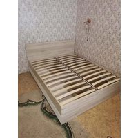 Кровать MLK Лори с ящиками 160х200 (дуб сонома/белый)