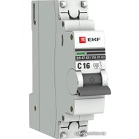 Выключатель автоматический EKF ВА 47-63 1P 16А (C) 4.5kA PROxima mcb4763-1-16C-pro