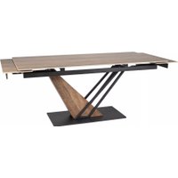 Кухонный стол Signal Genesis legno 180-240/90/75 (эффект дерева/дуб/черный)