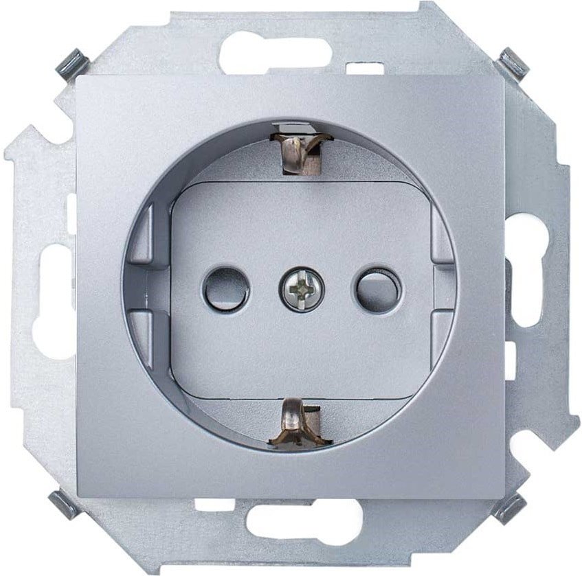 

Розетка Simon 1591443-033 (алюминий)