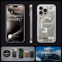 Чехол для телефона Spigen Ultra Hybrid Zero One (MagFit) для iPhone 15 Pro Max ACS07211 (серый/разноцветный)