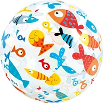 

Мяч надувной для плавания Intex Lively Print (рыбы)