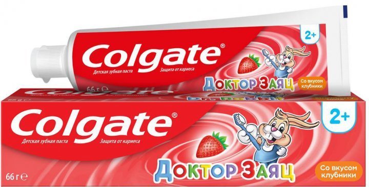 

Зубная паста Colgate Доктор Заяц со вкусом клубники (66 г)