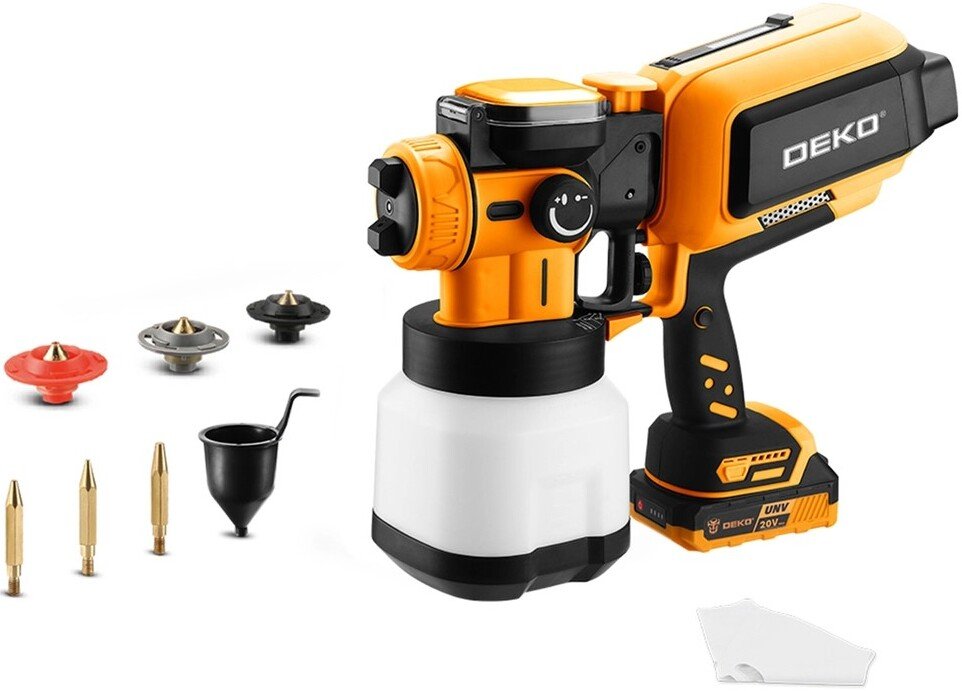 

Краскораспылитель Deko DKSG20K4 (с 1-им АКБ)