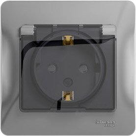 

Розетка Schneider Electric Glossa GSL000348 (алюминий)