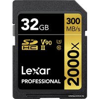 Карта памяти Lexar Professional 2000x SDHC LSD2000032G-BNNNG 32GB
