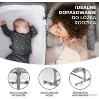 Приставная детская кроватка KinderKraft Neste Up (серый)
