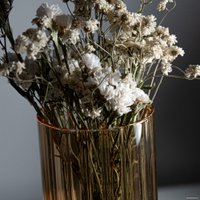 Ваза Элетех Тубо 8x20 4840900079 (рифленый янтарный)