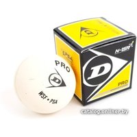 Мяч для сквоша DUNLOP White Pro (1 желтая точка, 1 шт)