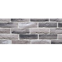 Декоративный кирпич Стоун Эксклюзив Лофт Серый с серым А07-04 (угловой)