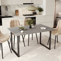 Кухонный стол Mio Tesoro Tako 120x66 (серый/черный)