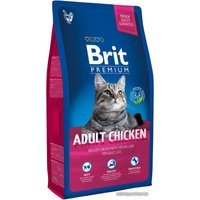 Сухой корм для кошек Brit Premium Cat Adult Chicken с курицей 8 кг