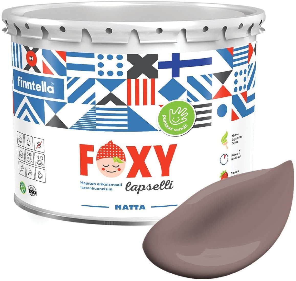 

Краска Finntella Foxy Lapselli Matte Harrastus F-50-1-3-FL234 2.7 л (коричневый)