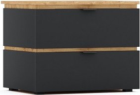 

Тумба КМК Мебель Ривьера 1 0970.24 (дуб наварра/шагрень черная)