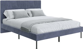 Кровать НК-Мебель Novel 140x200 26011197 (велюр серый)